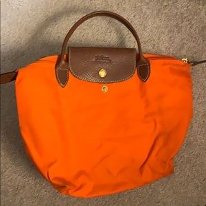 Small orange longchamp bag. Make an offer